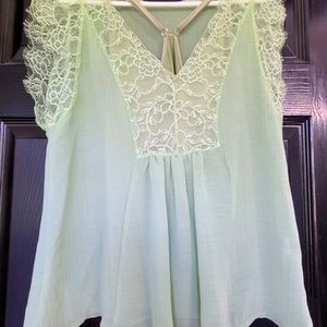 Womens lace dressy top